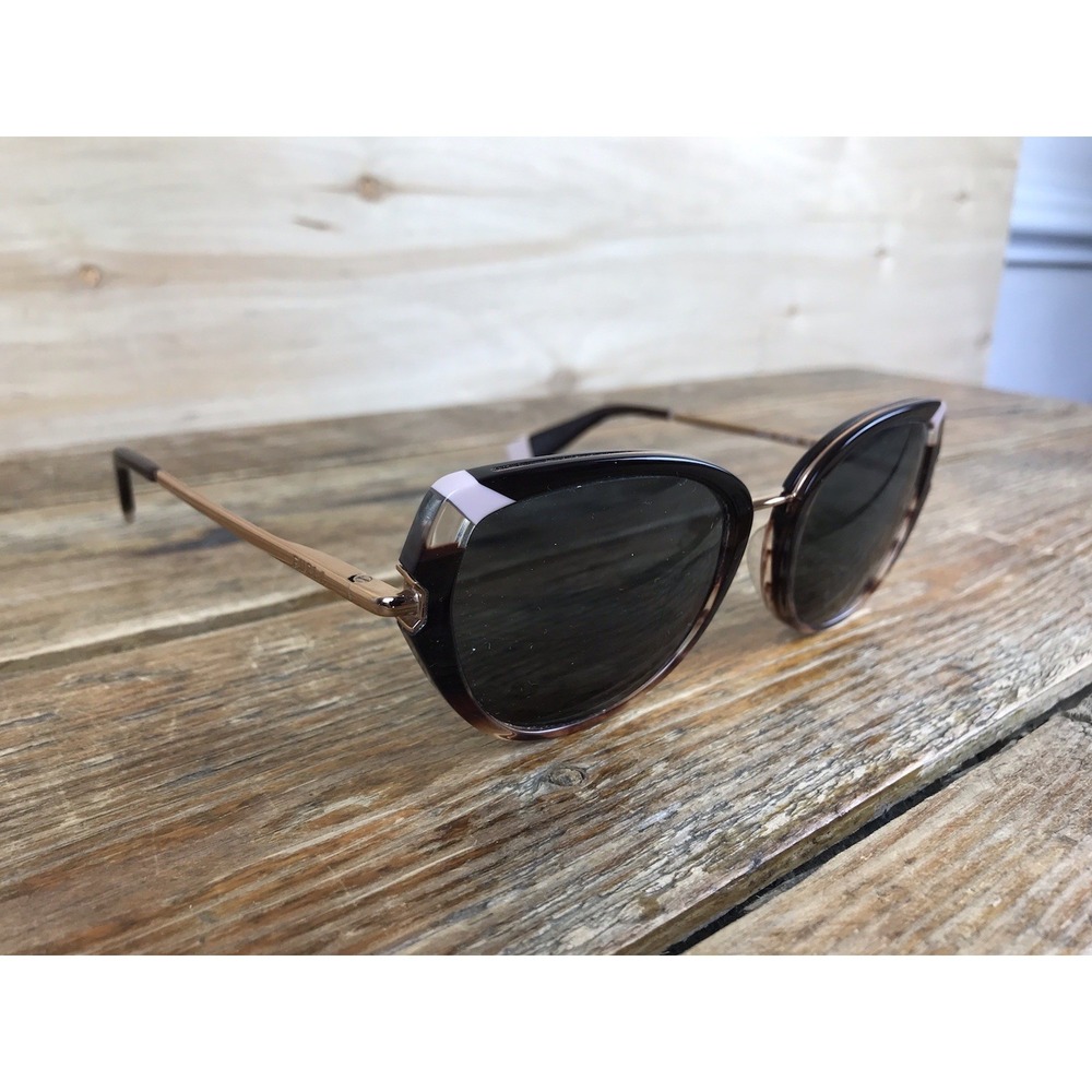 Furla Eyeglasses - Frames Only - Cat Eye Brown Pink VFU500 5"